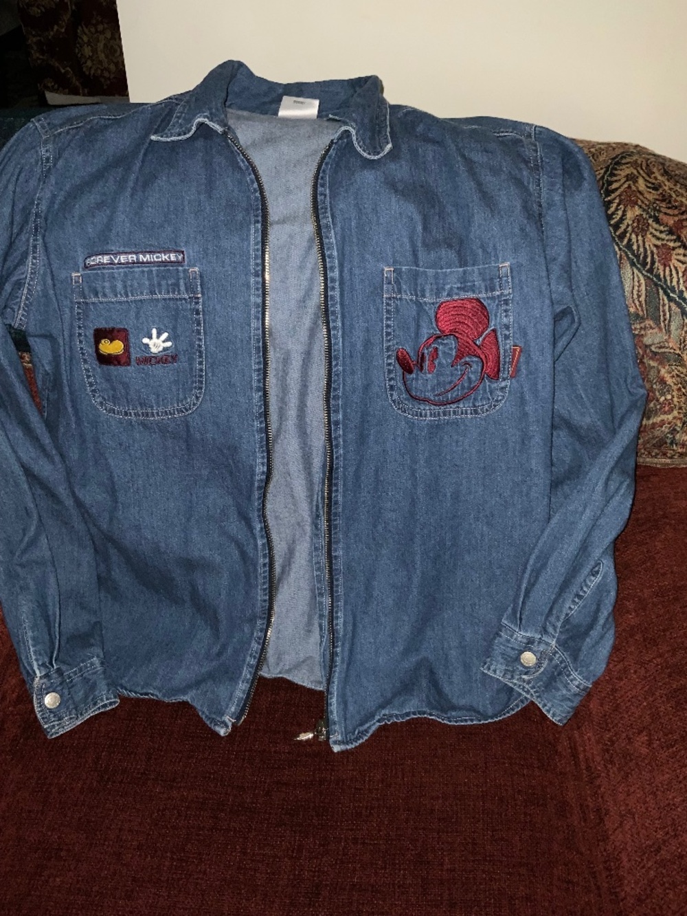 Vintage Disney (Forever Disney) Zip Up Light-Weight Jacket